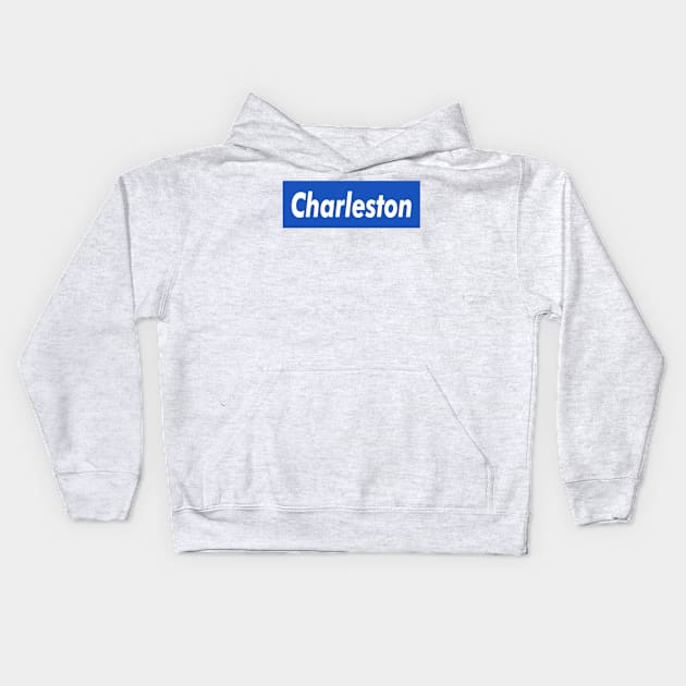 Charleston Box Logo Kids Hoodie by ART BY IIPRATMO